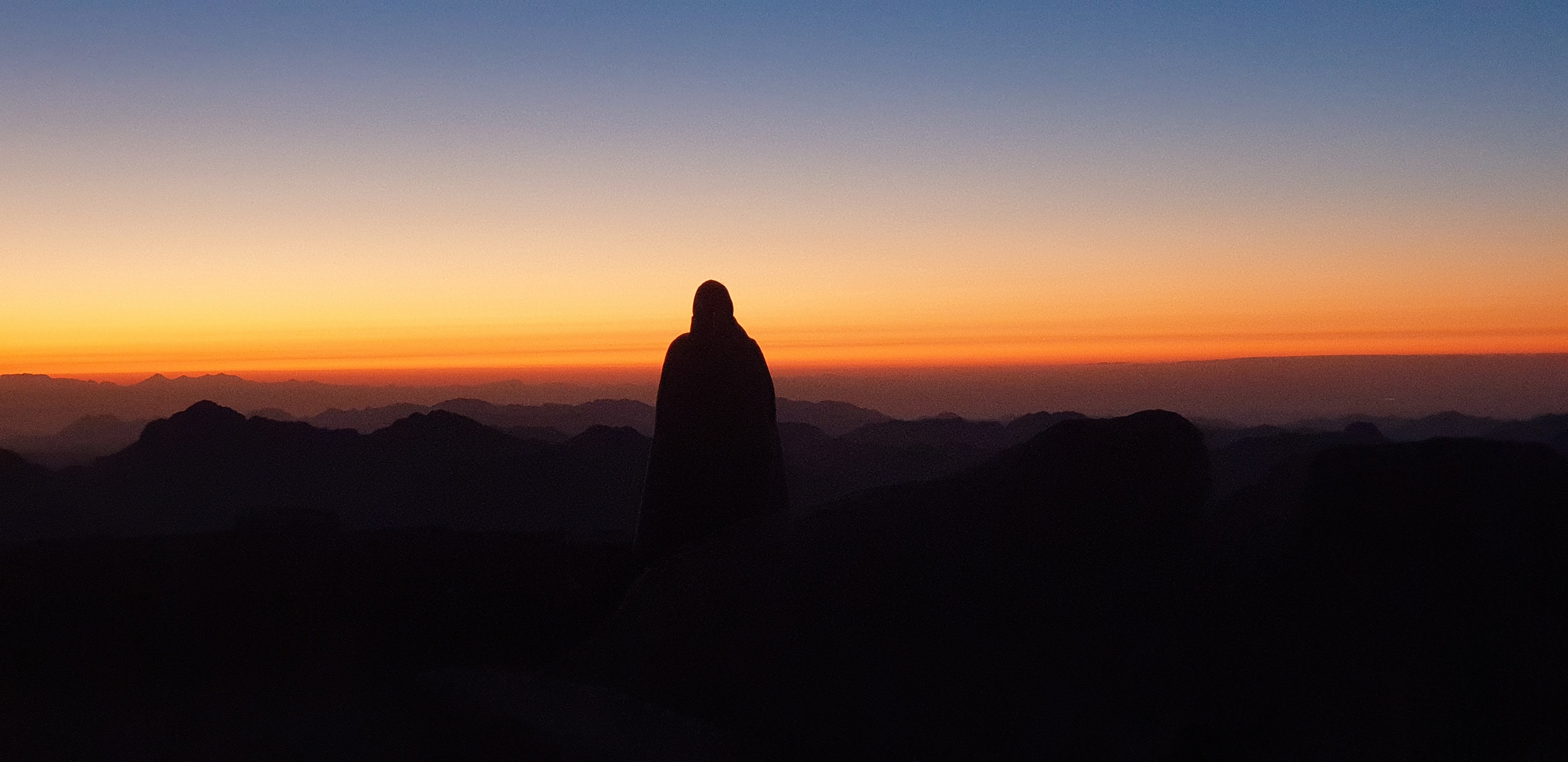 Sunrise over the Sinai mountains